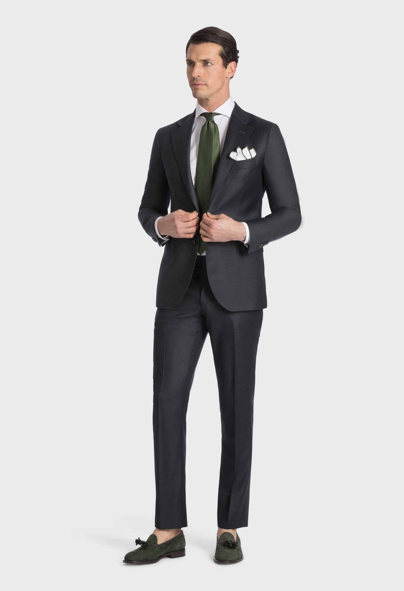 Anthracite Single Breasted Grey Suit
